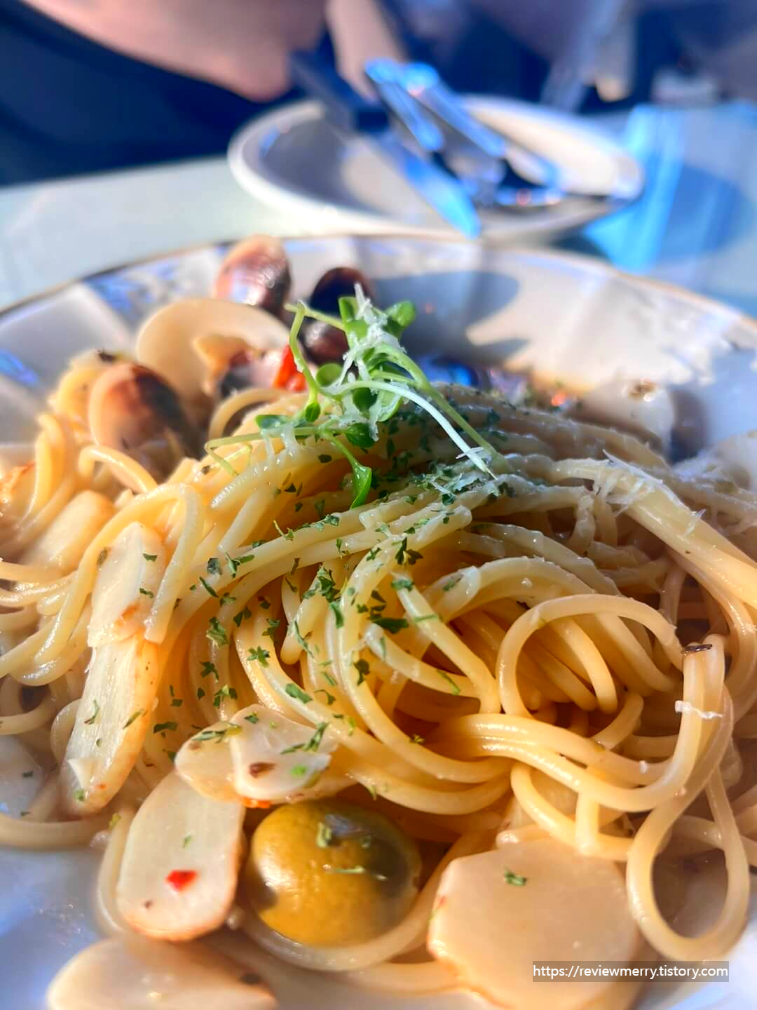 파스타 확대 사진