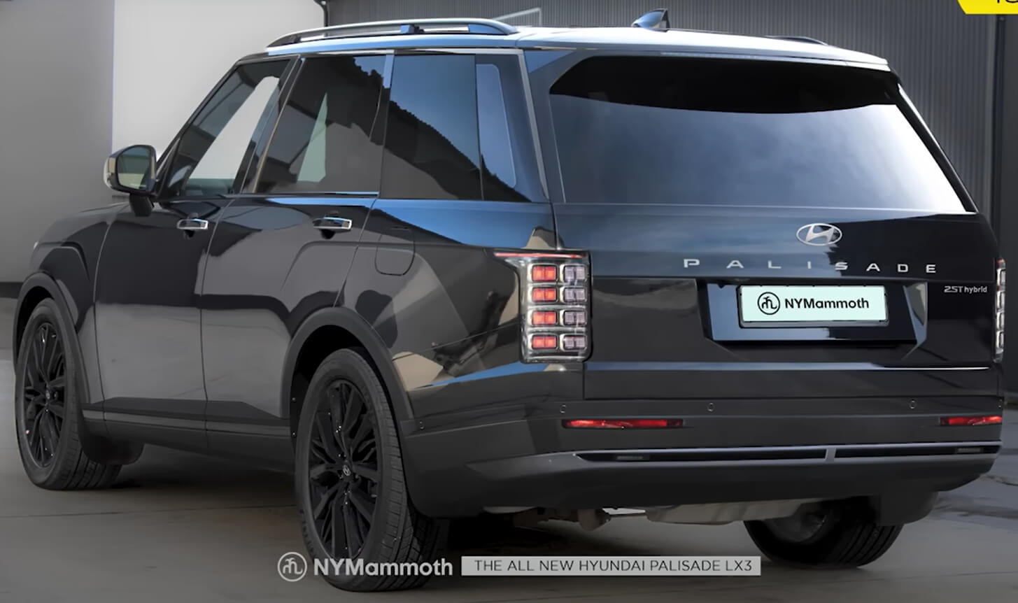 신형 팰리세이드 후면부 예상도