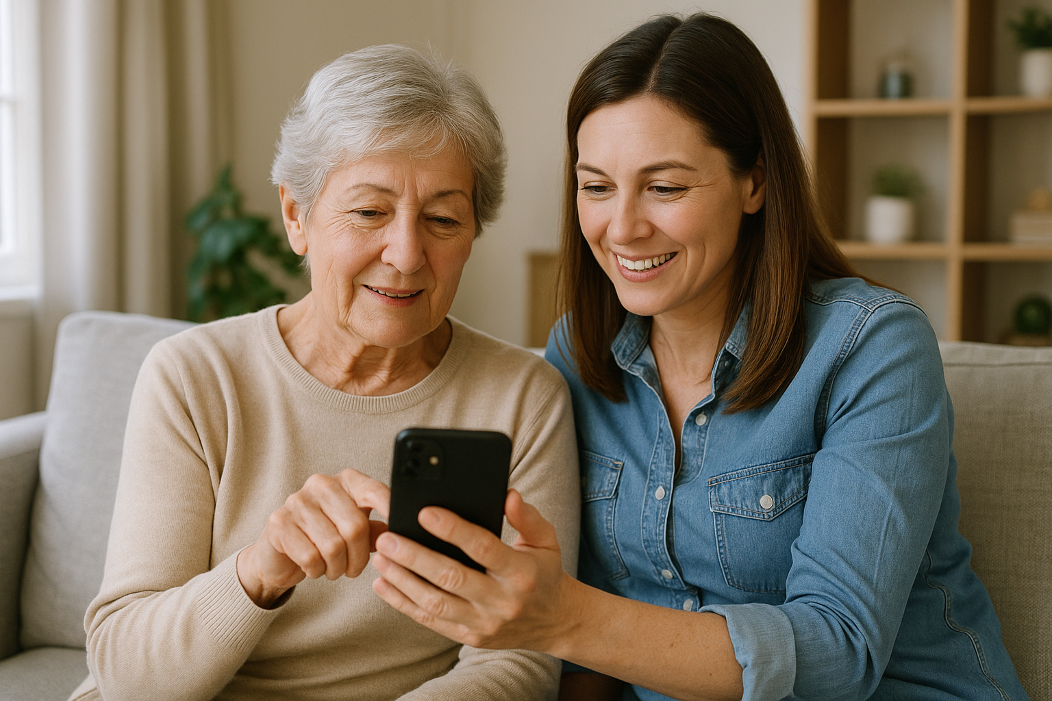 스마트폰으로 건강관리 관련 사진