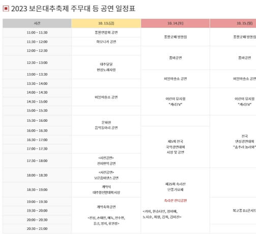 보은 대추축제 일정 및 온라인 장터 소개