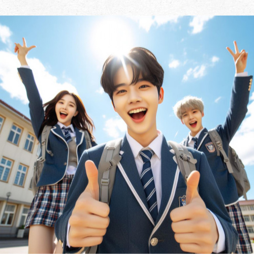 수능 준비를 위한 책상 정리 예시