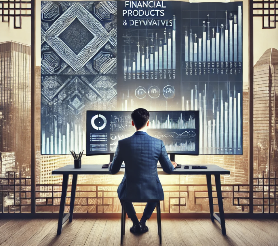 투자 정보를 분석하며 기록 중인 전문가의 모습