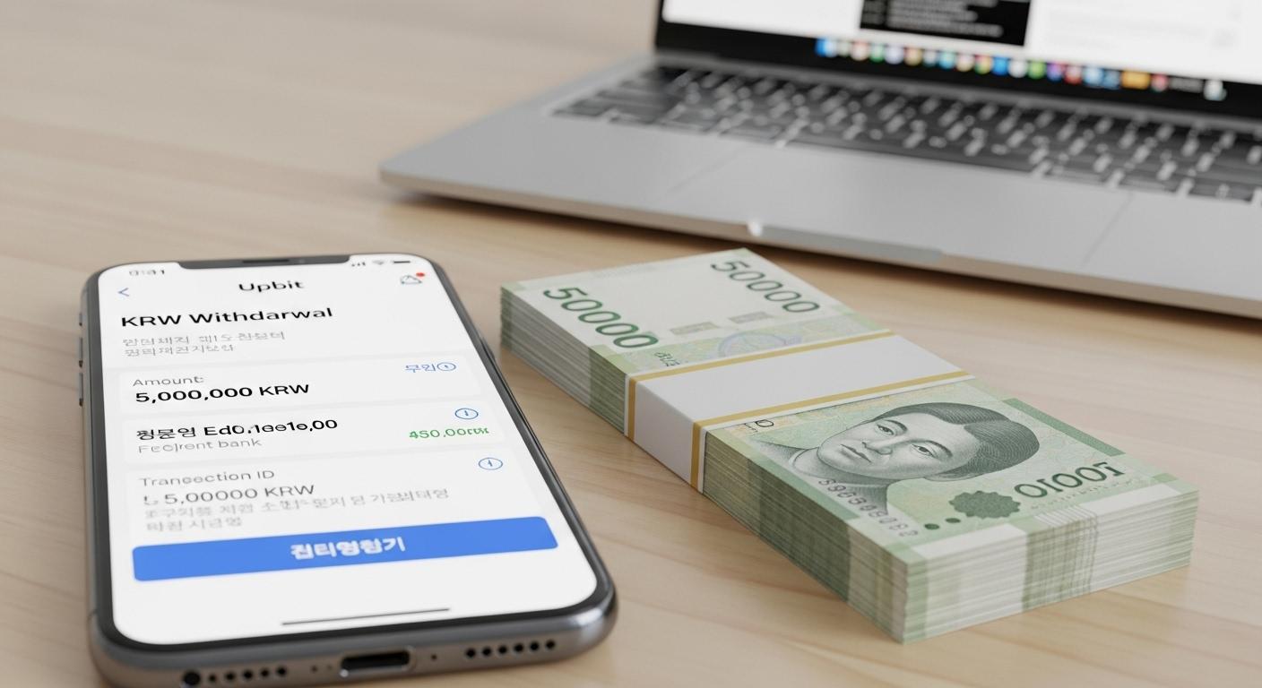 업비트 원화출금