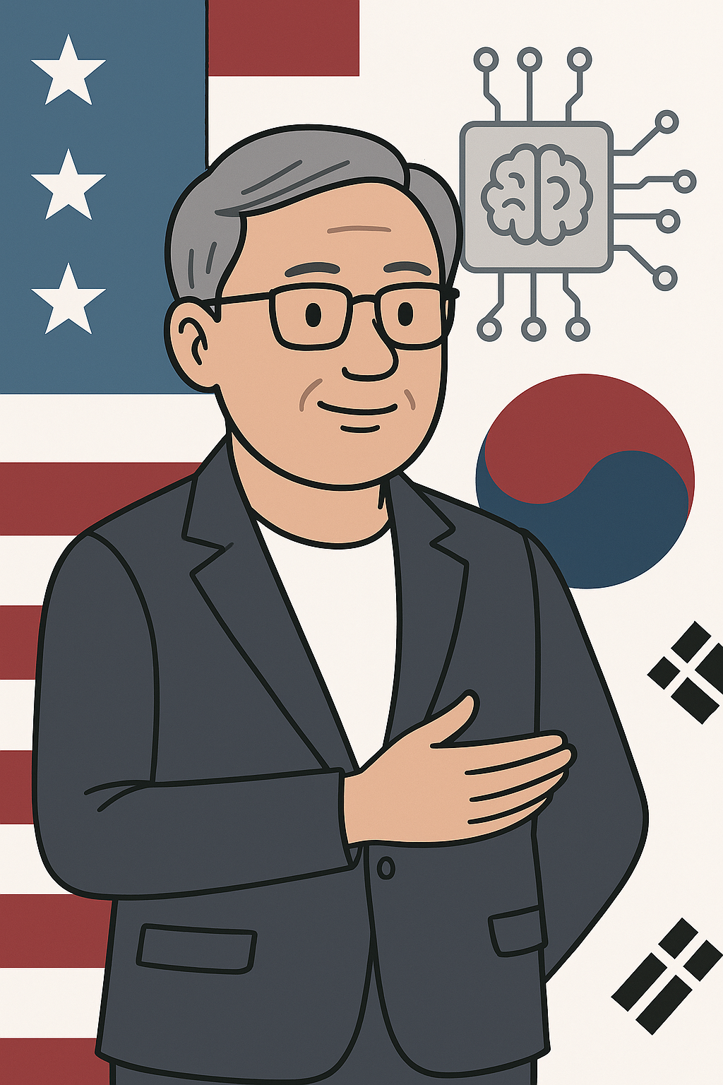 젠슨황 한국 협업 이미지 사진