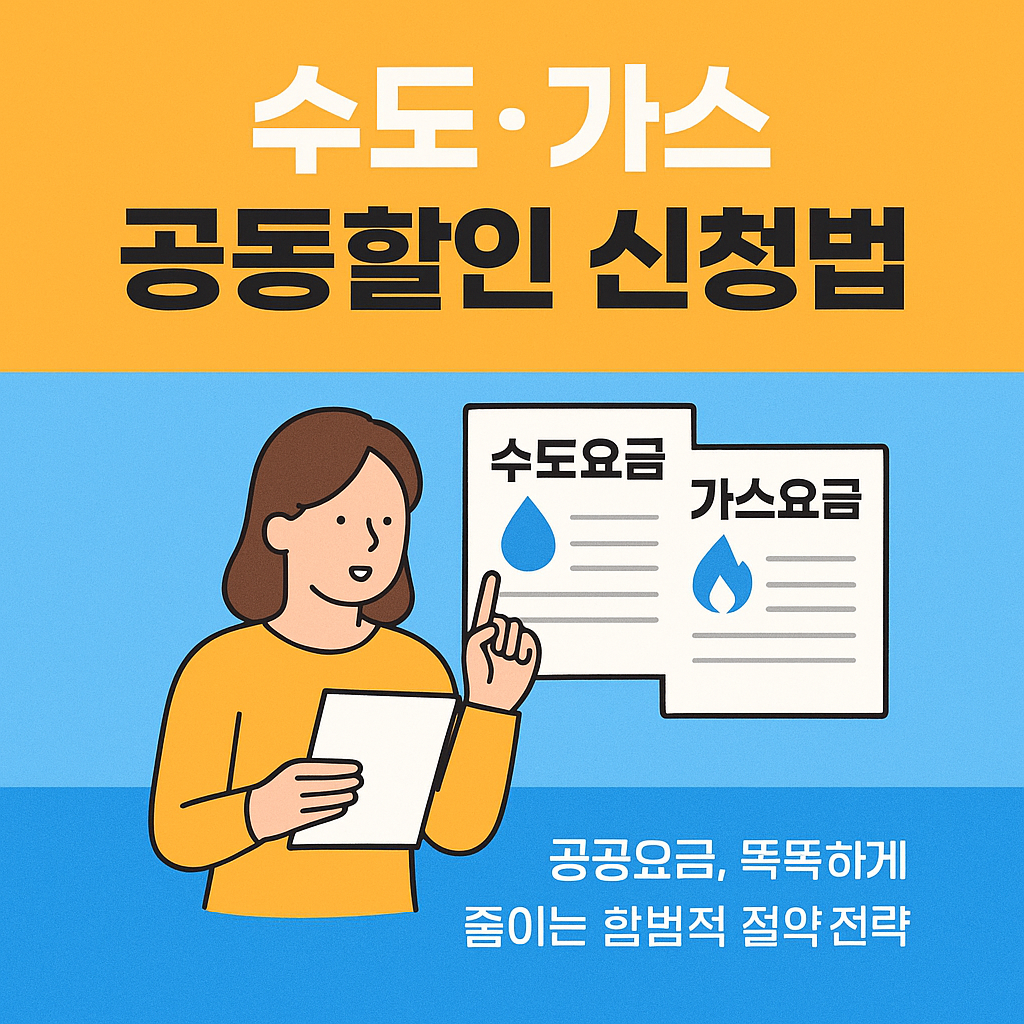 수도·가스 공동할인 신청법