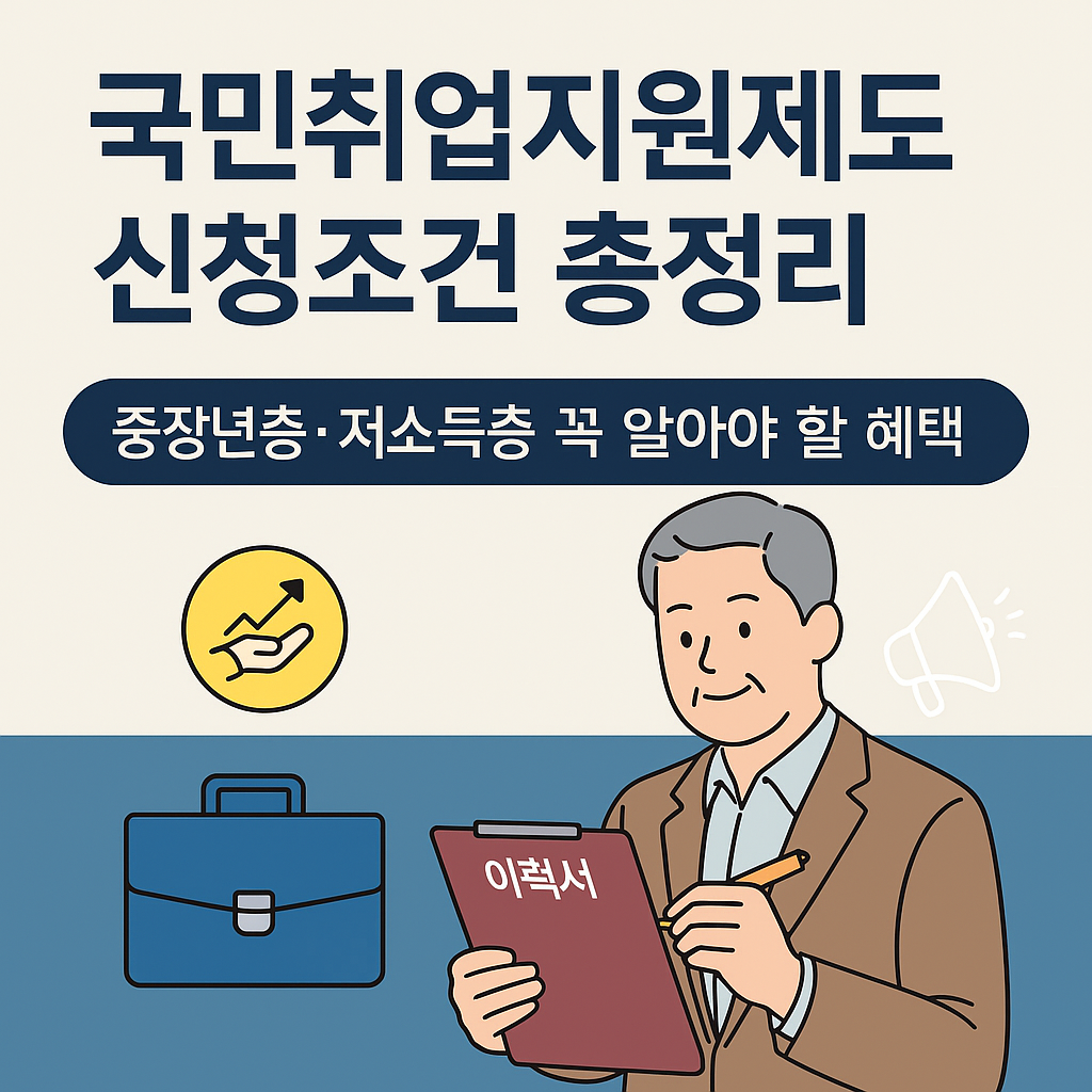 국민취업지원제도 신청조건과 Ⅰ유형 Ⅱ유형 차이 정리 이미지