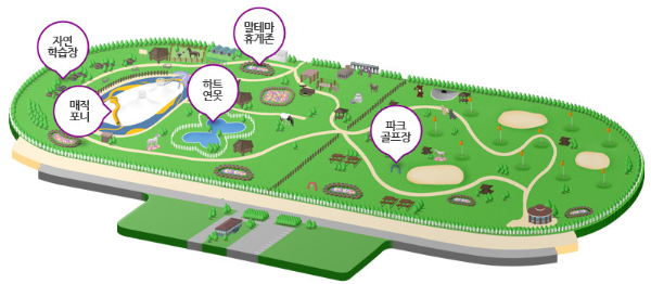 해피랜드 입체 지도