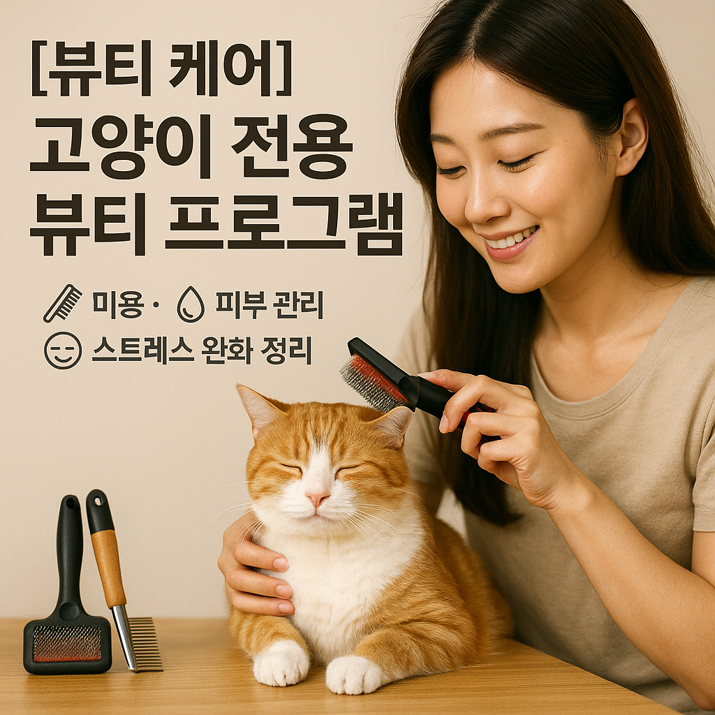 [뷰티 케어] 고양이 전용 뷰티 프로그램 ｜ 미용·피부 관리·스트레스 완화 정리