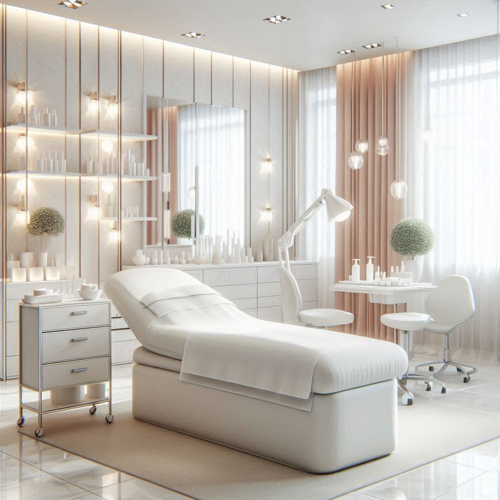 피부,체형관리 샵 배경