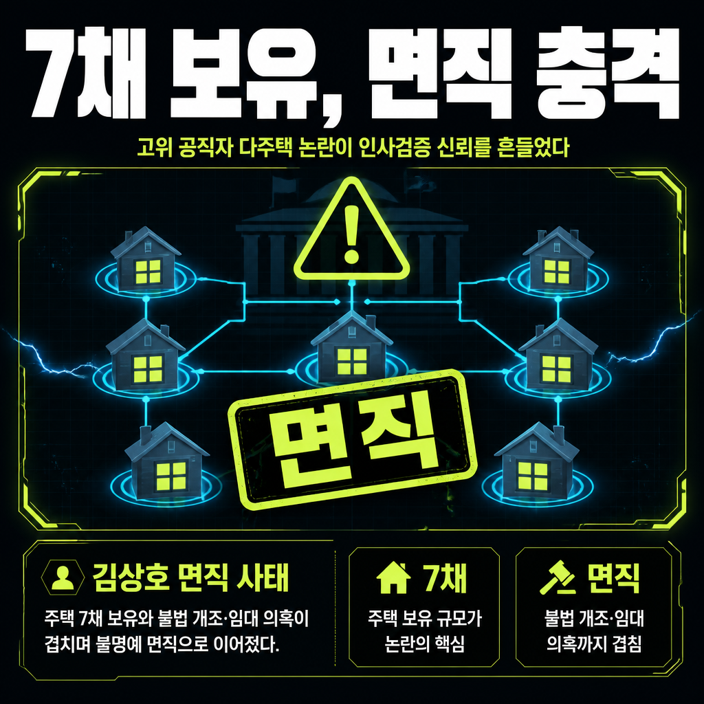 7채 보유, 면직 충격