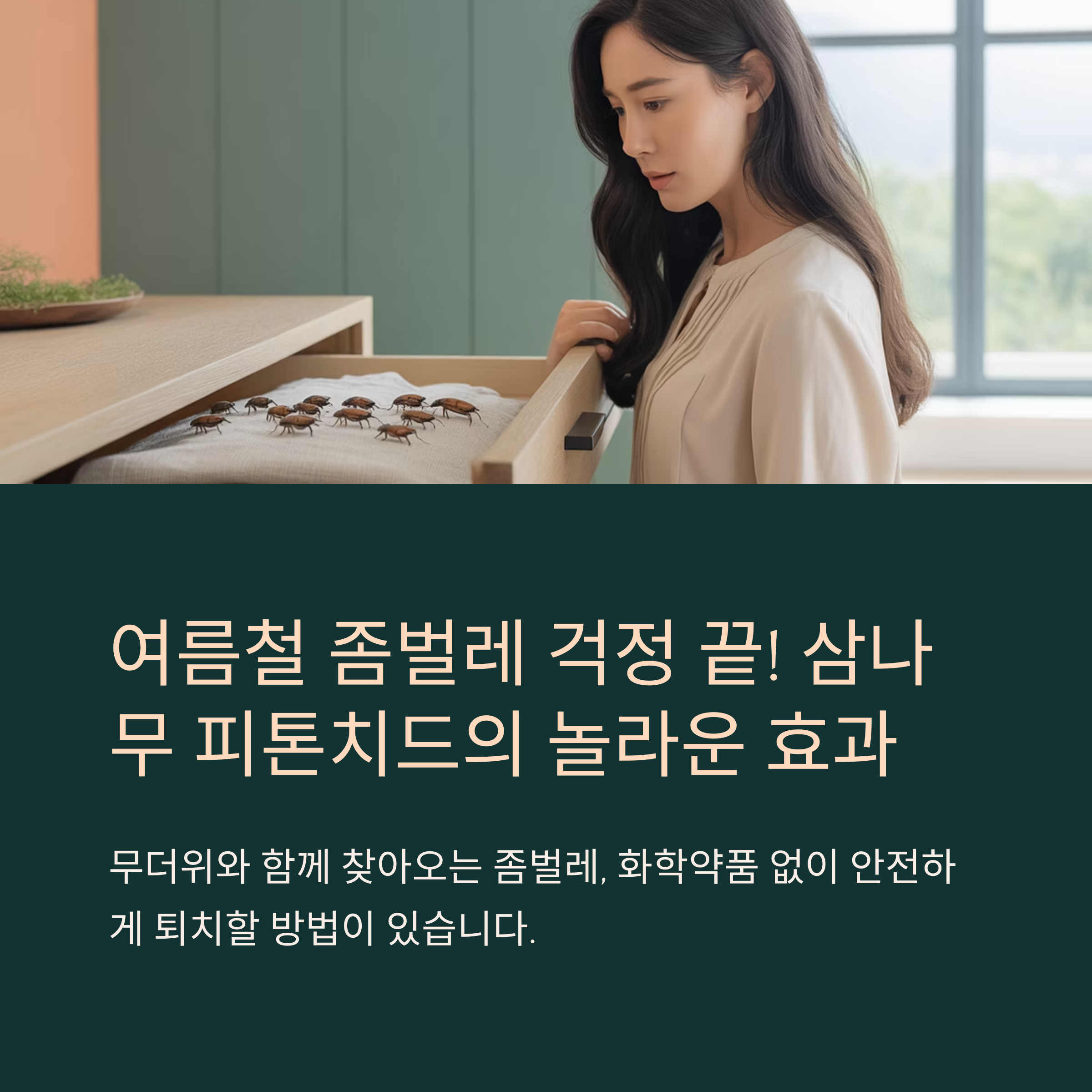 여름철 좀벌레 걱정 끝!