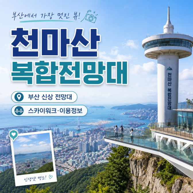 부산 천마산 복합전망대 스카이워크 옥상전망대