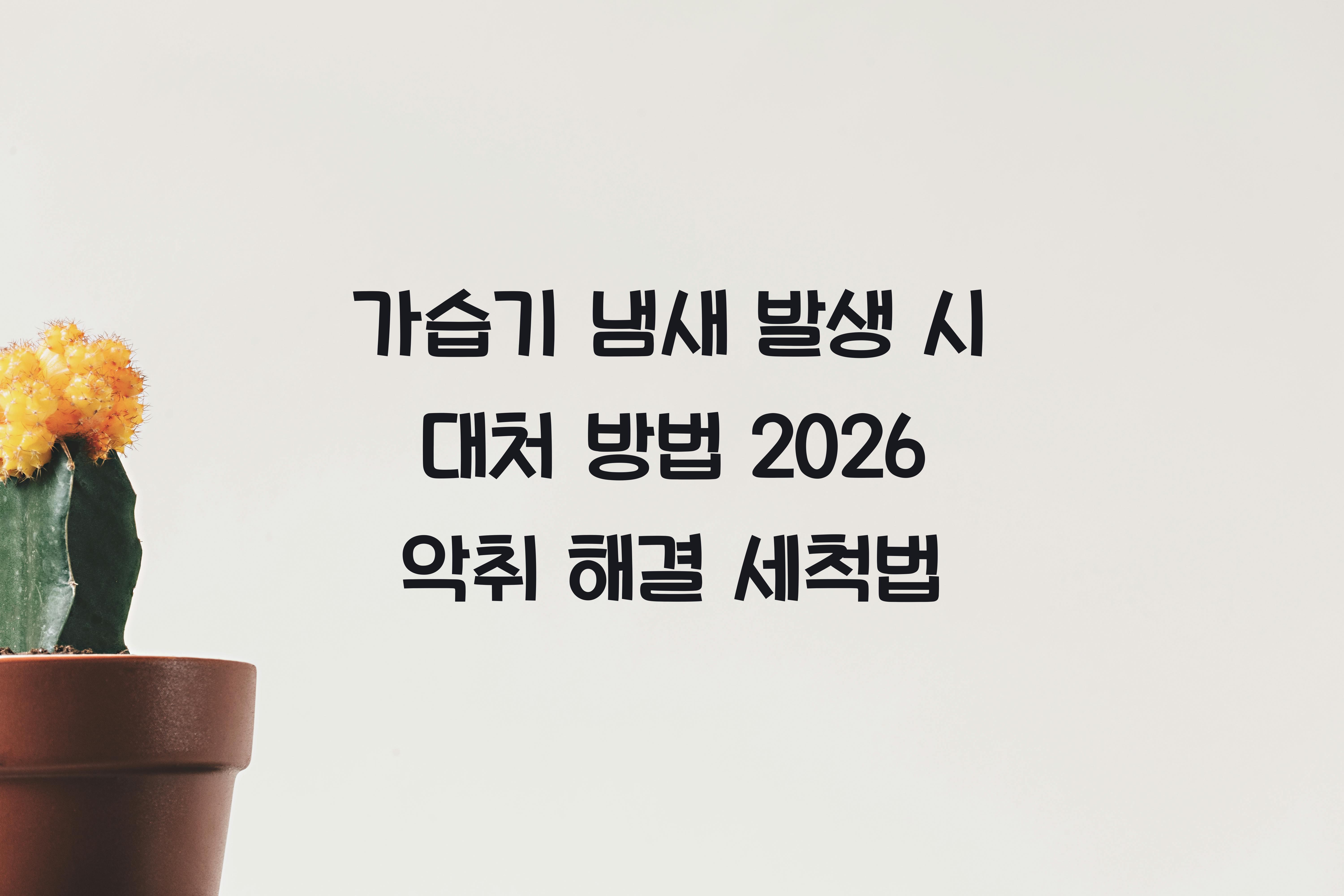 가습기 냄새 발생 시 대처 방법