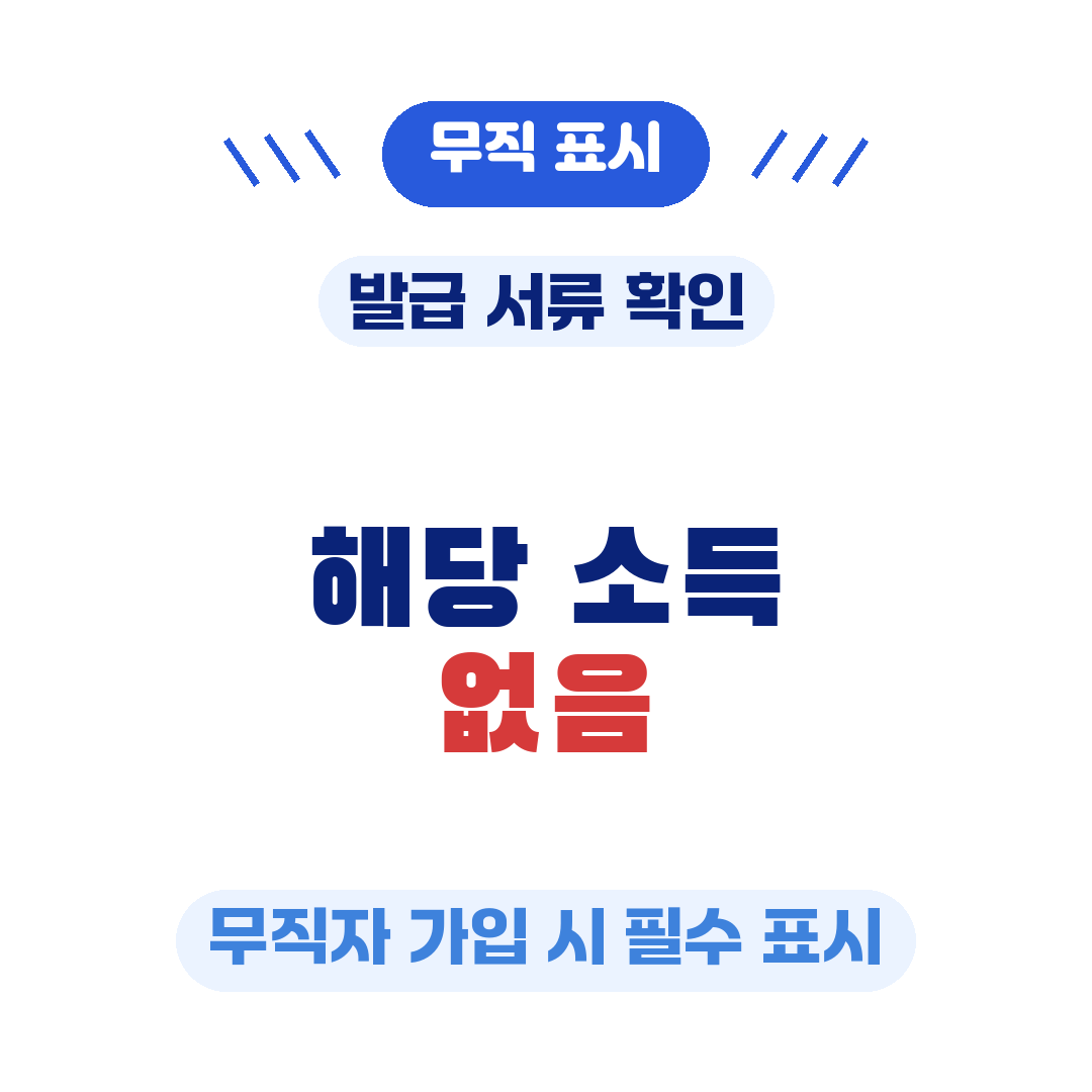 청년미래적금 발급서류 무직 표시