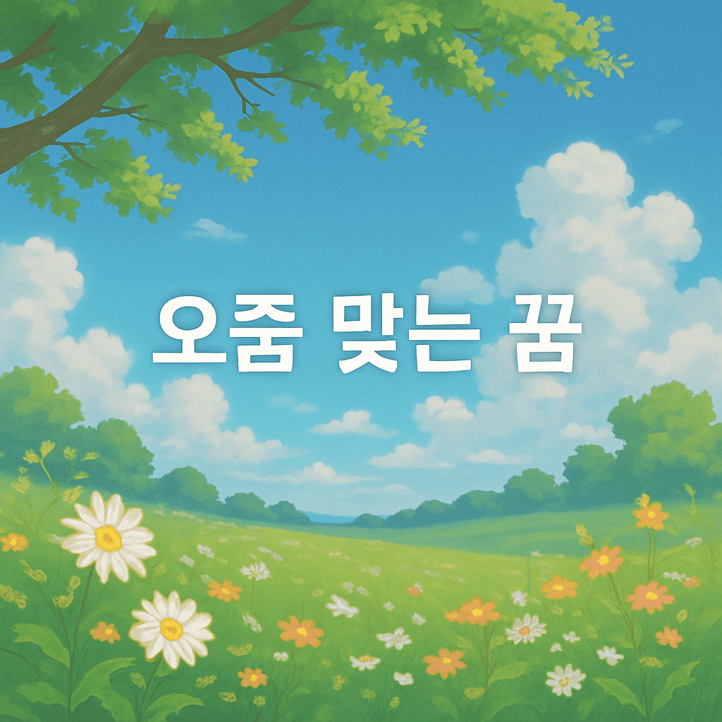 오줌 맞는 꿈 해몽