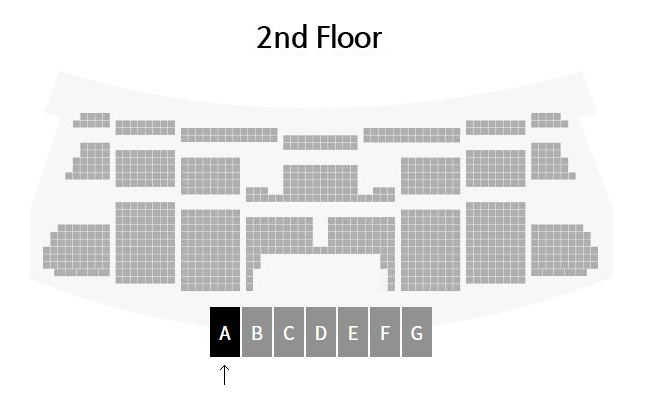 2층 좌석 배치도