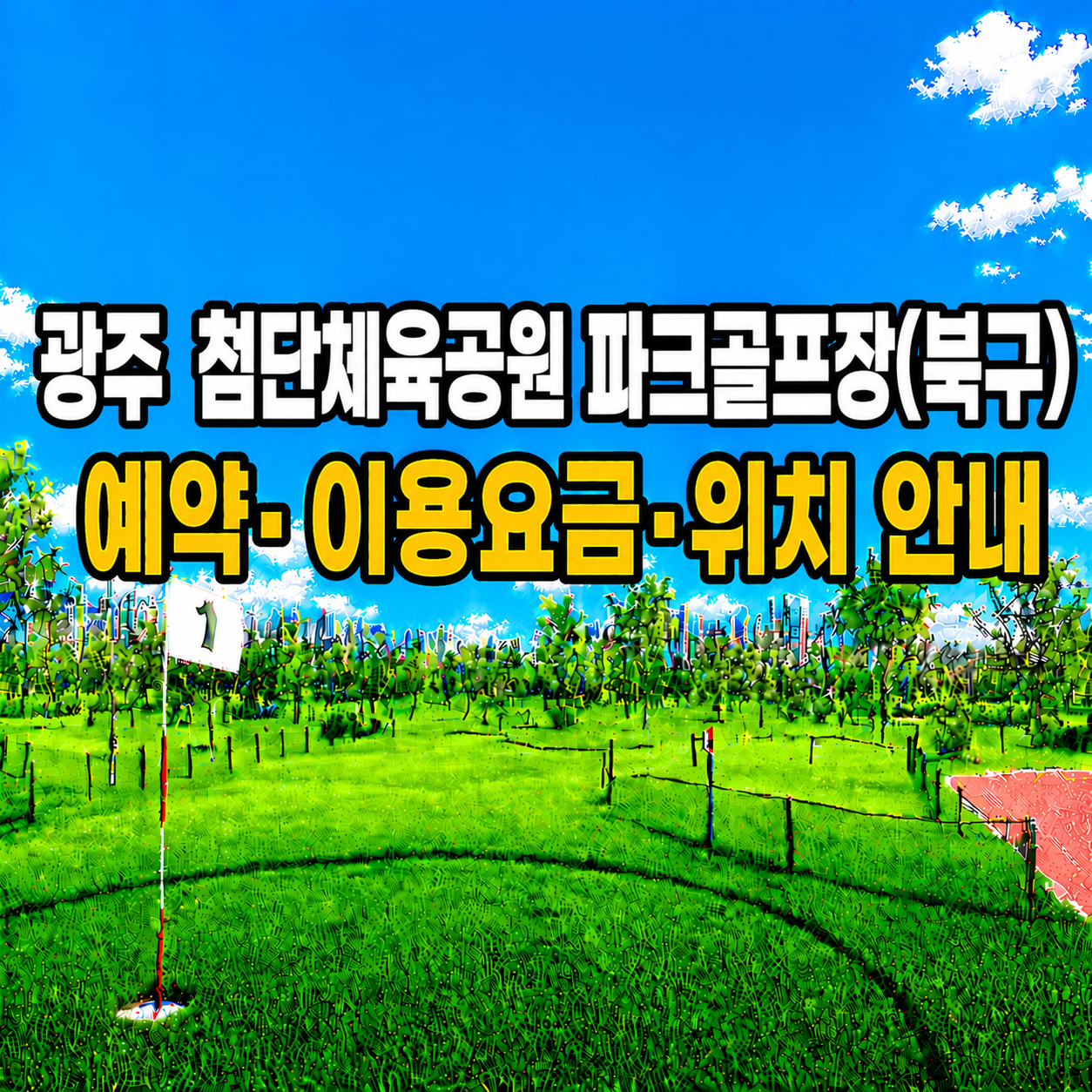 광주 첨단체육공원 파크골프장(북구) 예약하는 법&middot;이용요금&middot;위치 한눈에 정리