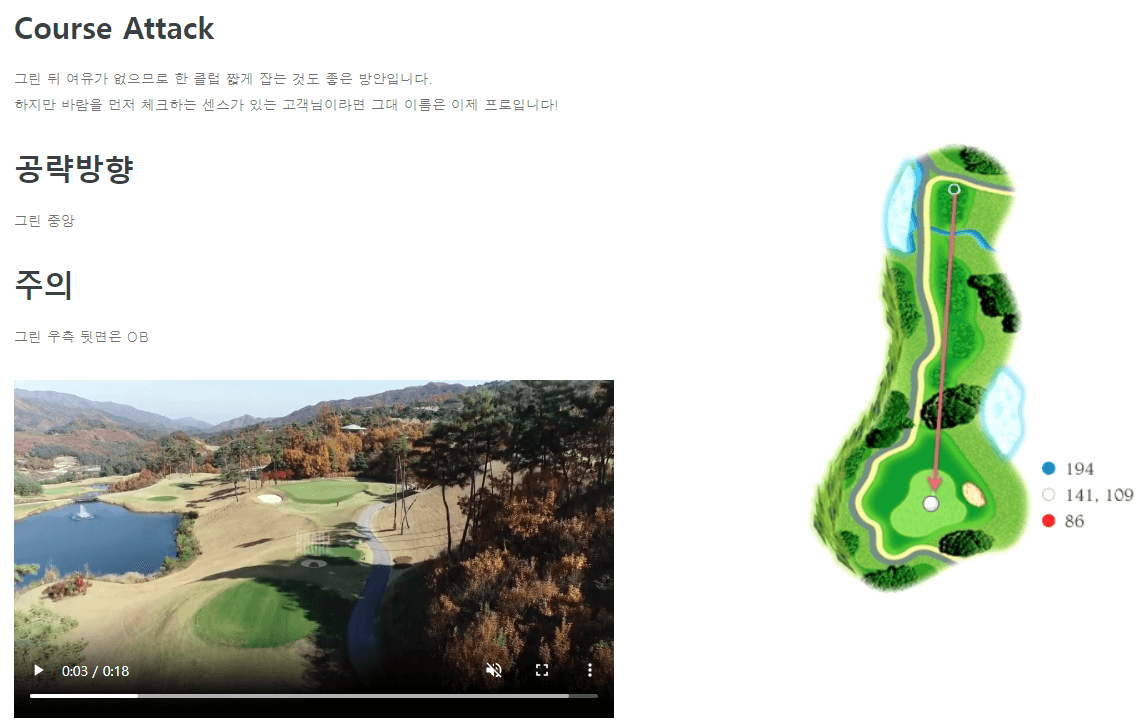 옥스필드 컨트리클럽 필드코스 7