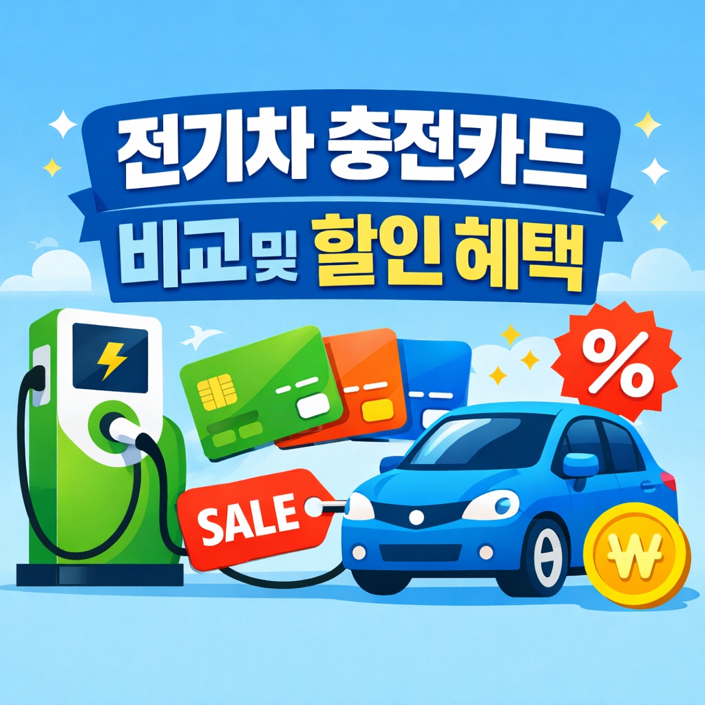전기차 충전카드 비교 및 할인 혜택 정리