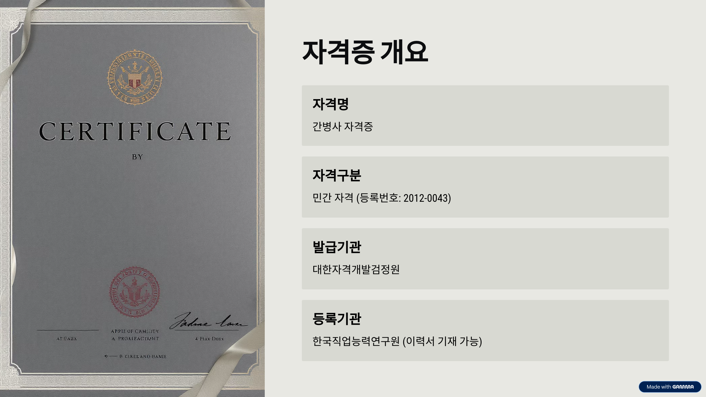 간병사 자격증 취득 방법