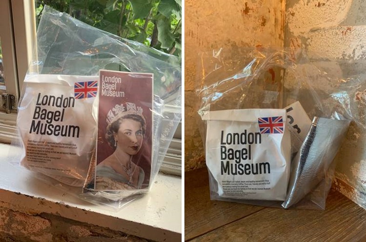 포장된 런던베이글