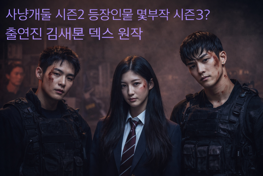 사냥개들 시즌2 총정리: 등장인물·출연진·시즌3까지 한눈에!