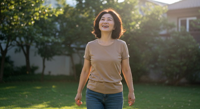 패혈증 치료 후 안정을 되찾은 노인의 미소