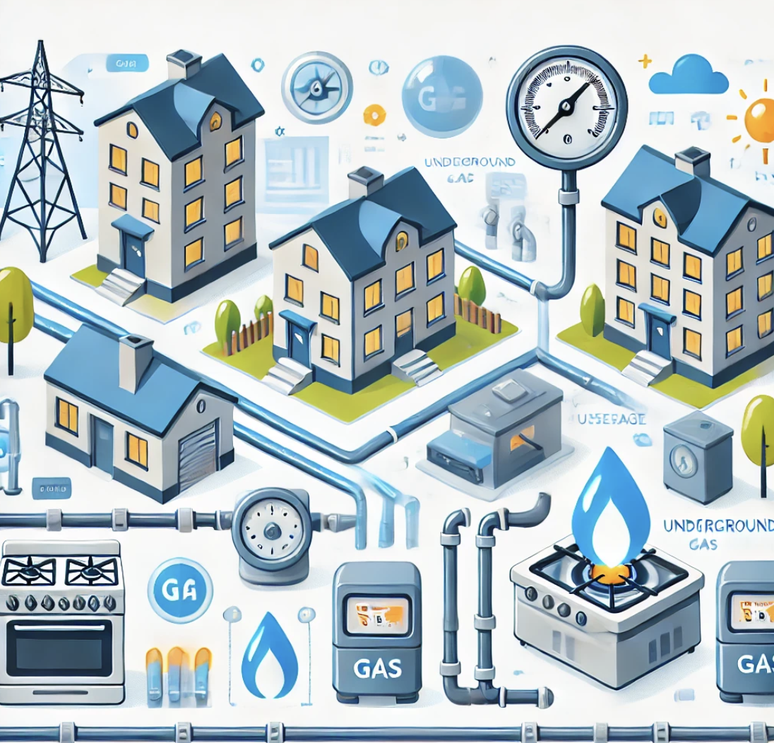 도시가스를 이미지로 표현한 사진