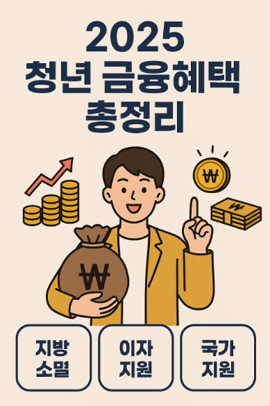 2025 청년 금융혜택 총정리 (지방소멸, 이자지원, 국가지원)