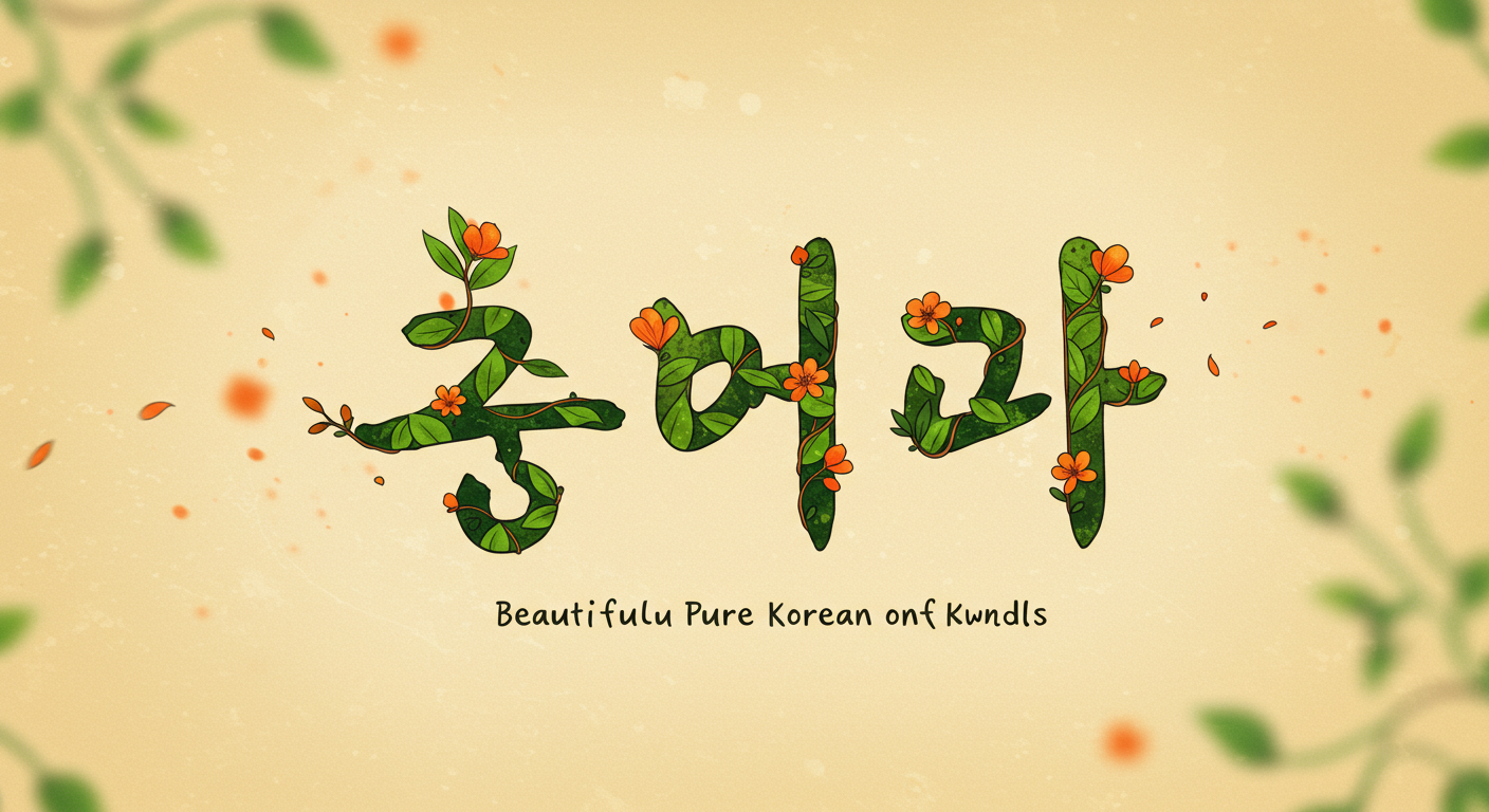 일상 속 '예쁜 순우리말 단어' 50가지