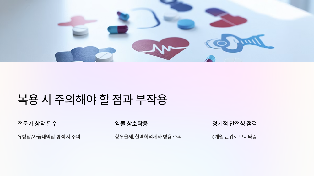 갱년기 보충제의 역할과 주의할 점