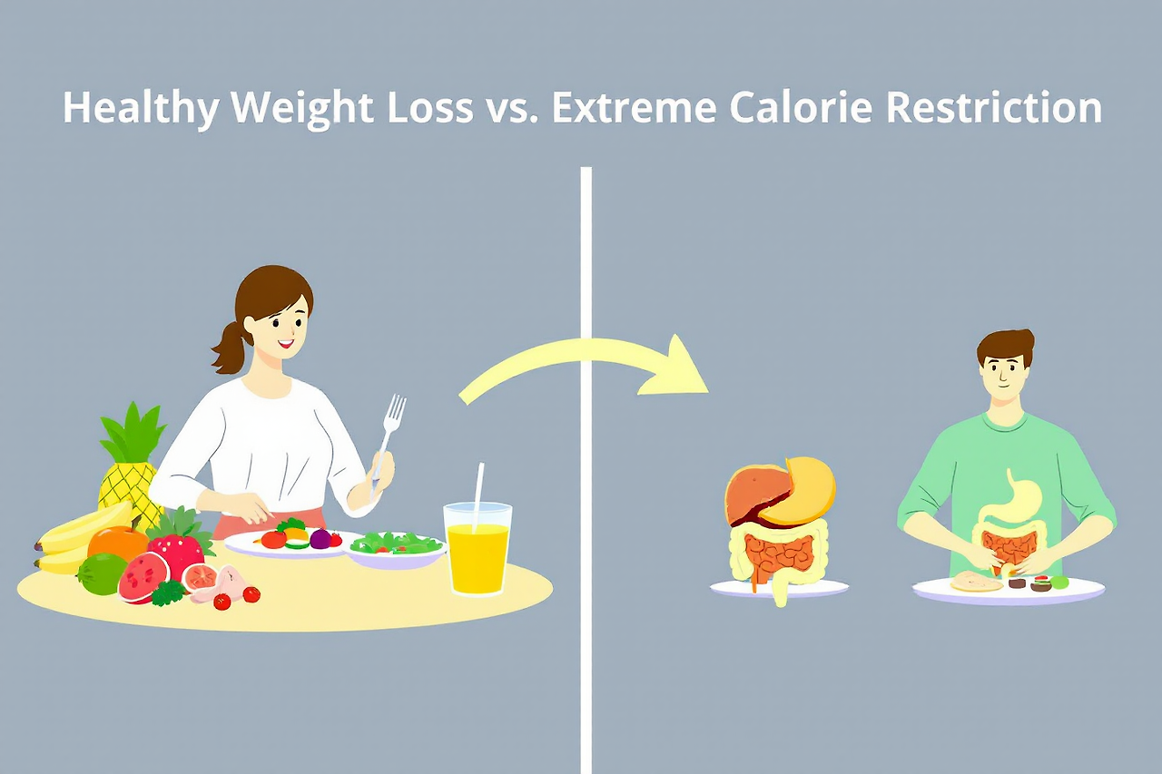 극단적인 칼로리 제한 금지