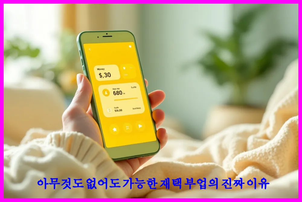 아무것도 없어도 가능한 재택 부업의 진짜 이유