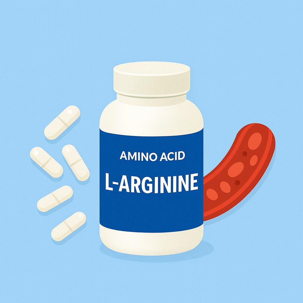 L- 아르기닌 제품 이미지 만화체 그림