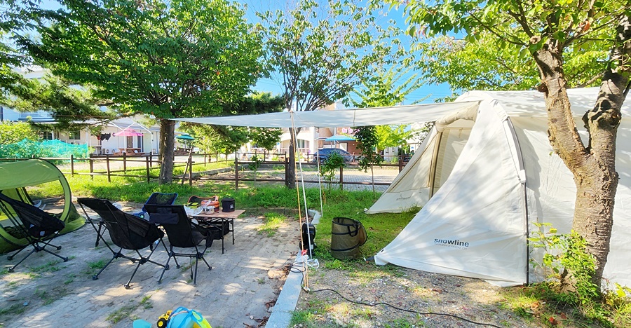 I-06사이트 옆으로 보드블록으로된 작은 공간이 있어 익스텐션 업라이트를 한모습