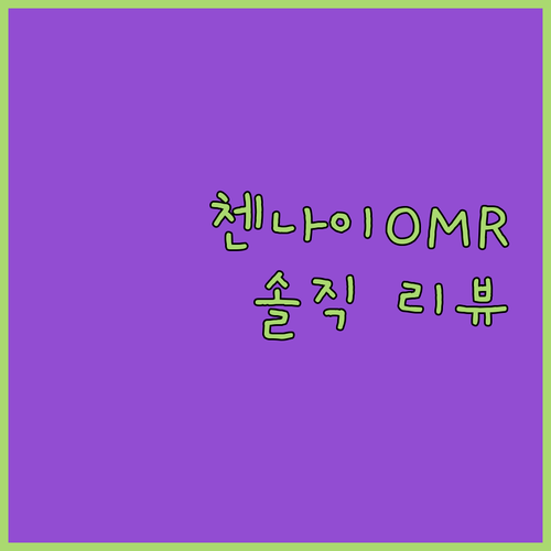 노보텔 첸나이 OMR 호텔 후기 솔직..