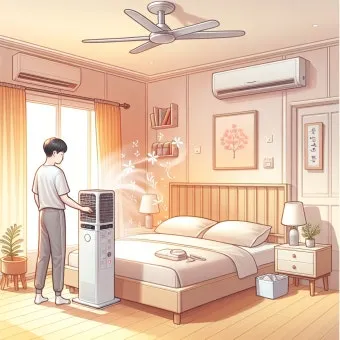 침실 공기질 환기 가습 식물 침구먼지 줄이는 생활습관_4