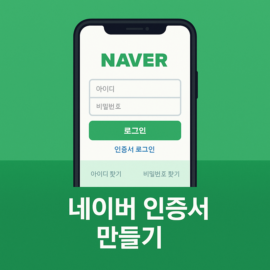공동인증서보다 편하다! 네이버 인증서 만드는 법 완전 정복✨