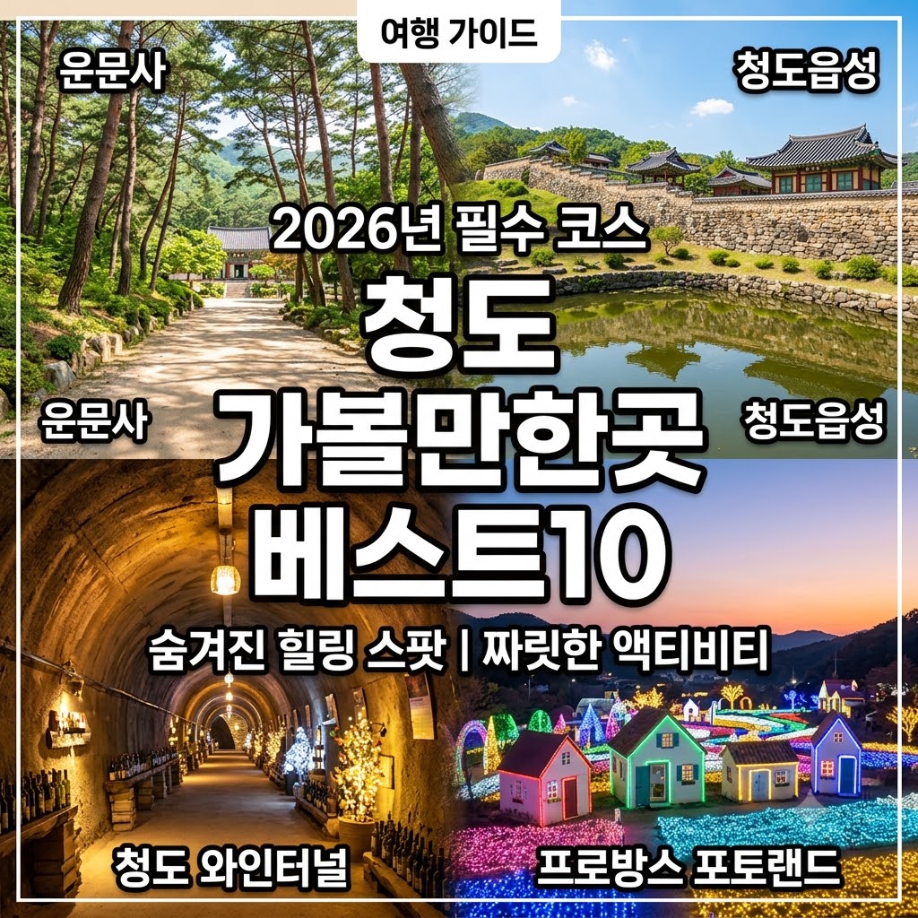 청도 가볼만한곳