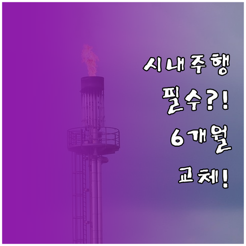 시내 주행 잦다면 엔진오일 6개월 교..