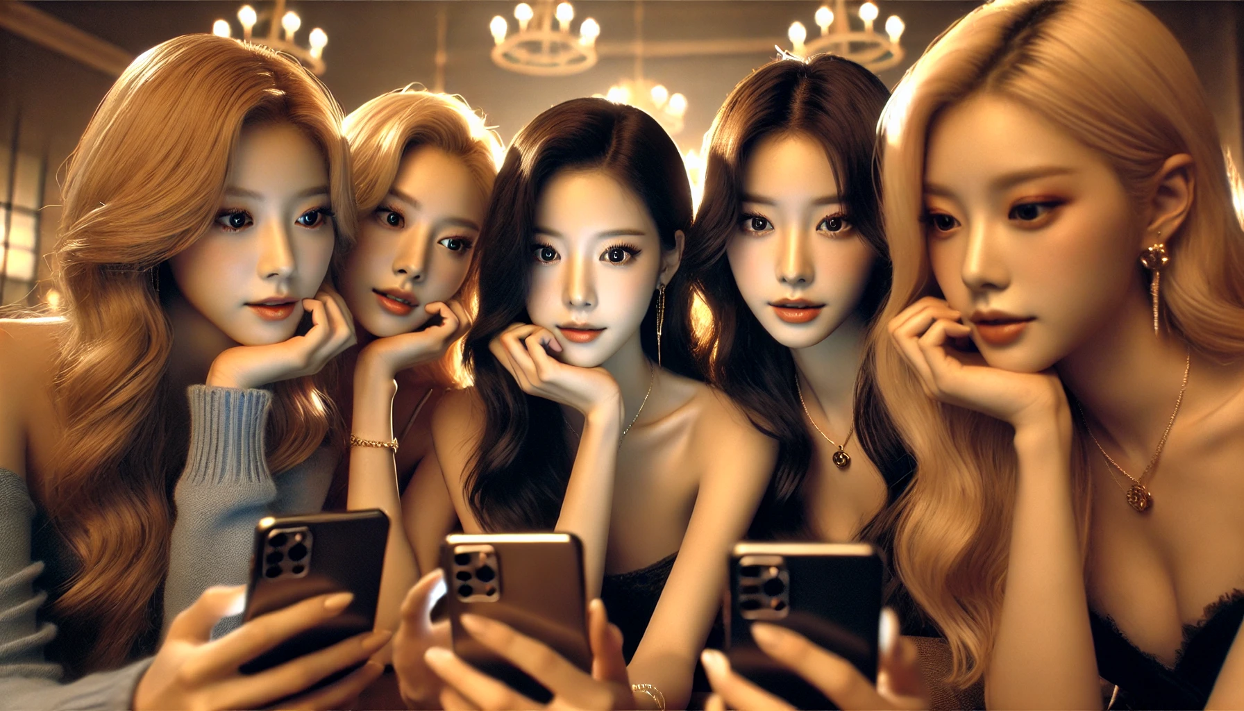 메신저하는 여성들