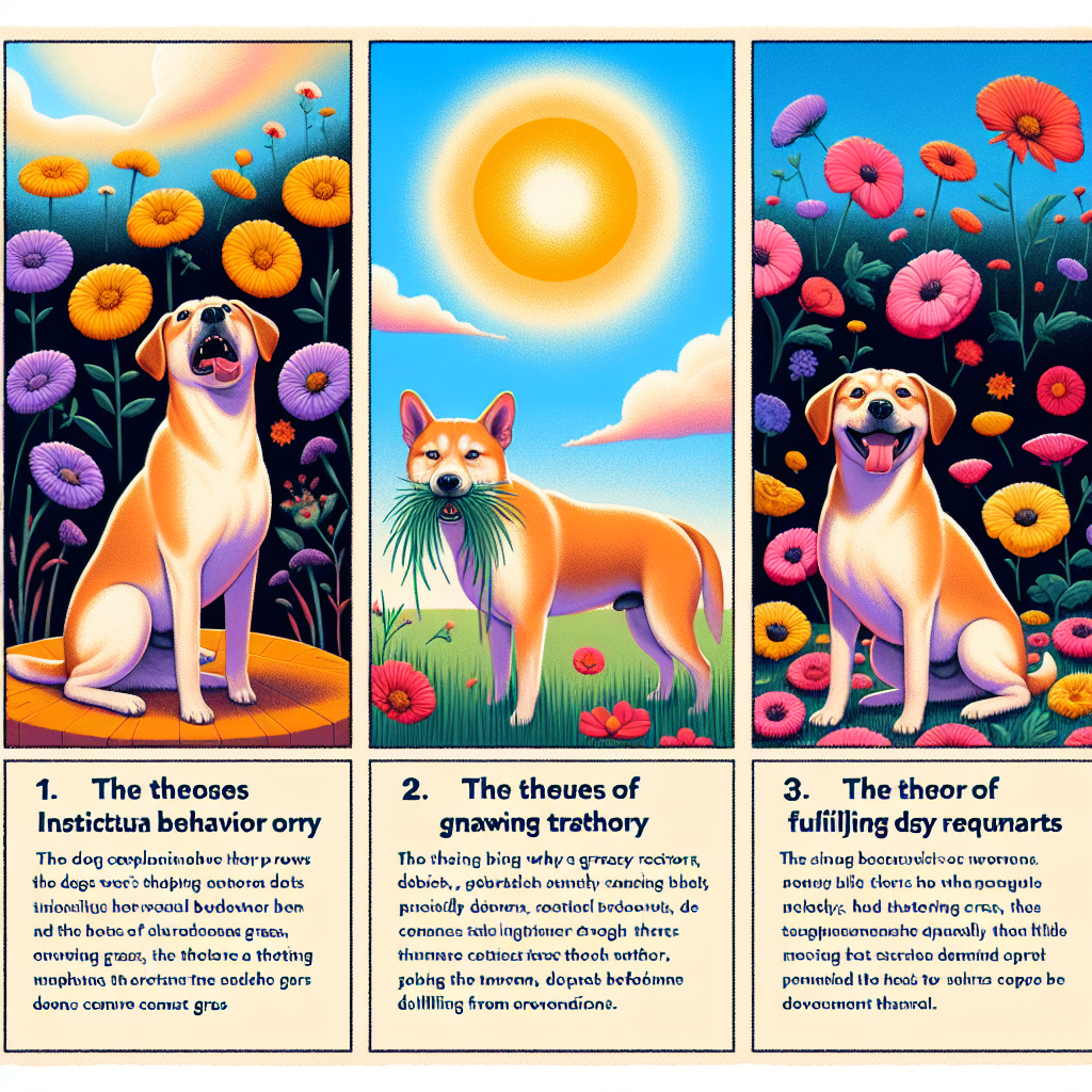 내 애완견이 풀을 먹는 이유는? 이 행동의 3가지 이론