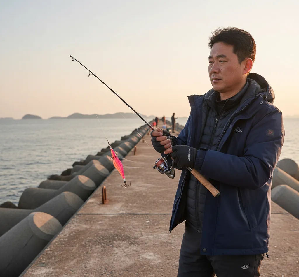 서해 쭈꾸미 포인트 정보 제공 이미지