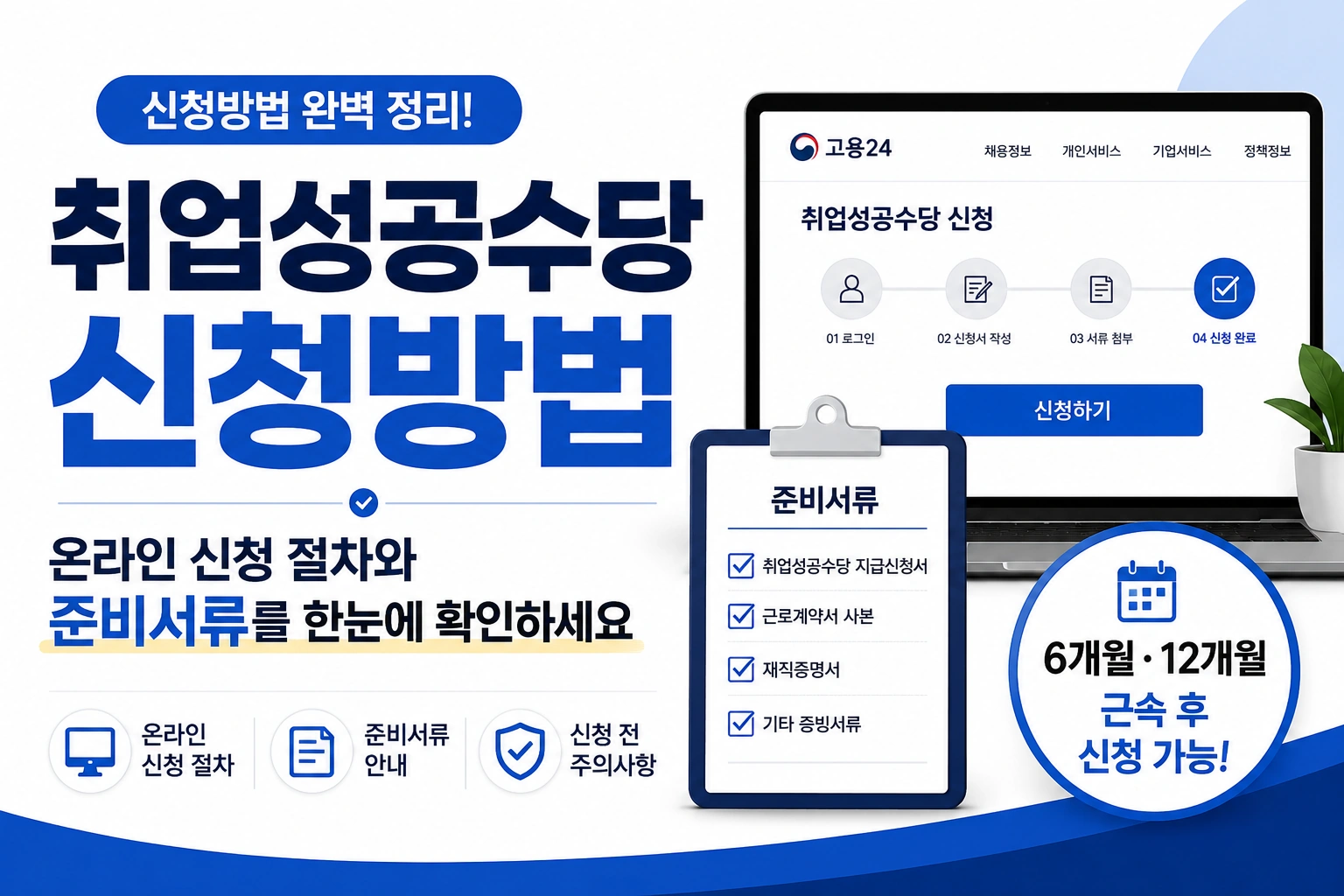 취업성공수당 신청방법 온라인 신청 절차와 준비서류를 한눈에 확인하세요