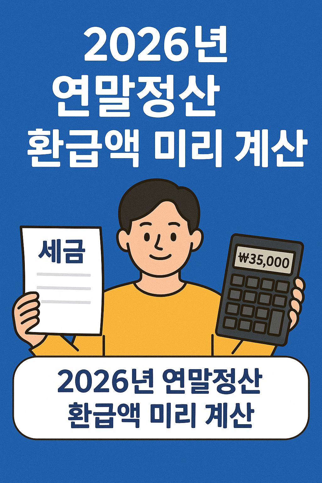 2026년 연말정산 환급액 미리 계산하는 방법
