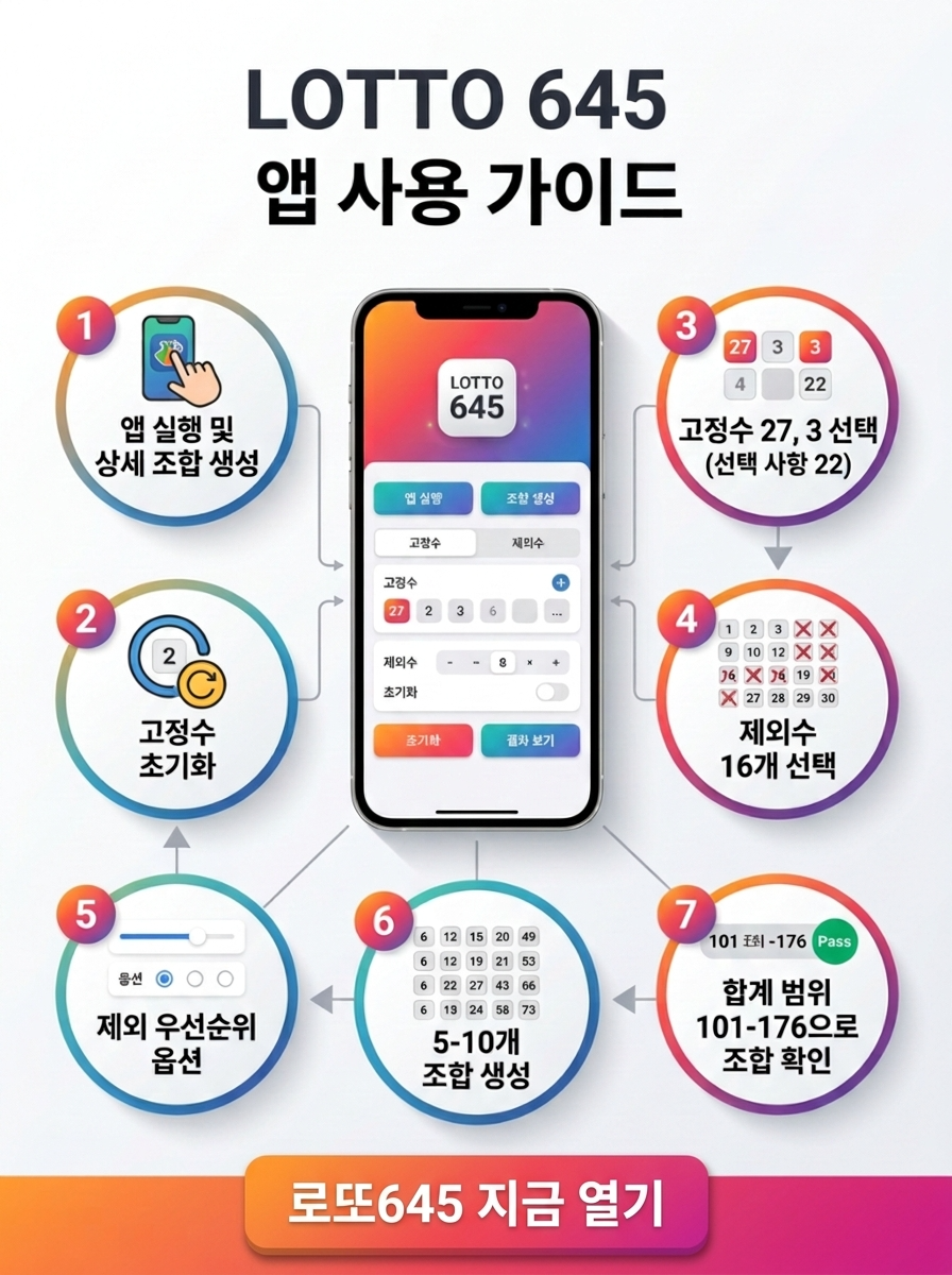 로또645 (무료) - 로또번호 당첨번호 확인, 로또645 로또번호 당첨 예상번호