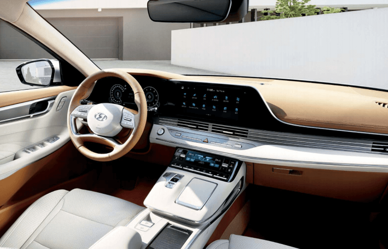 그랜저-실내-카멜베이지-앞좌석