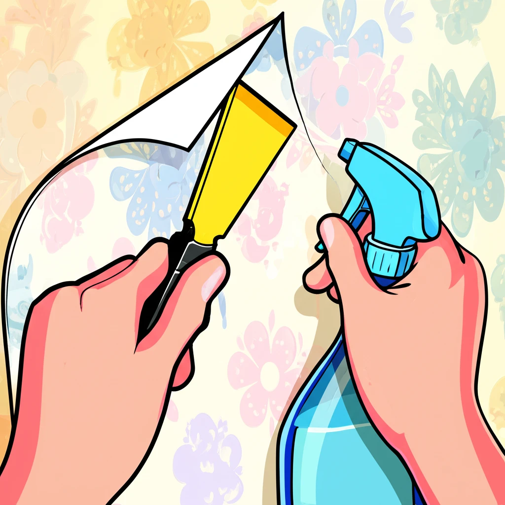 시간 낭비 없이! 오래된 벽지 완벽 ..