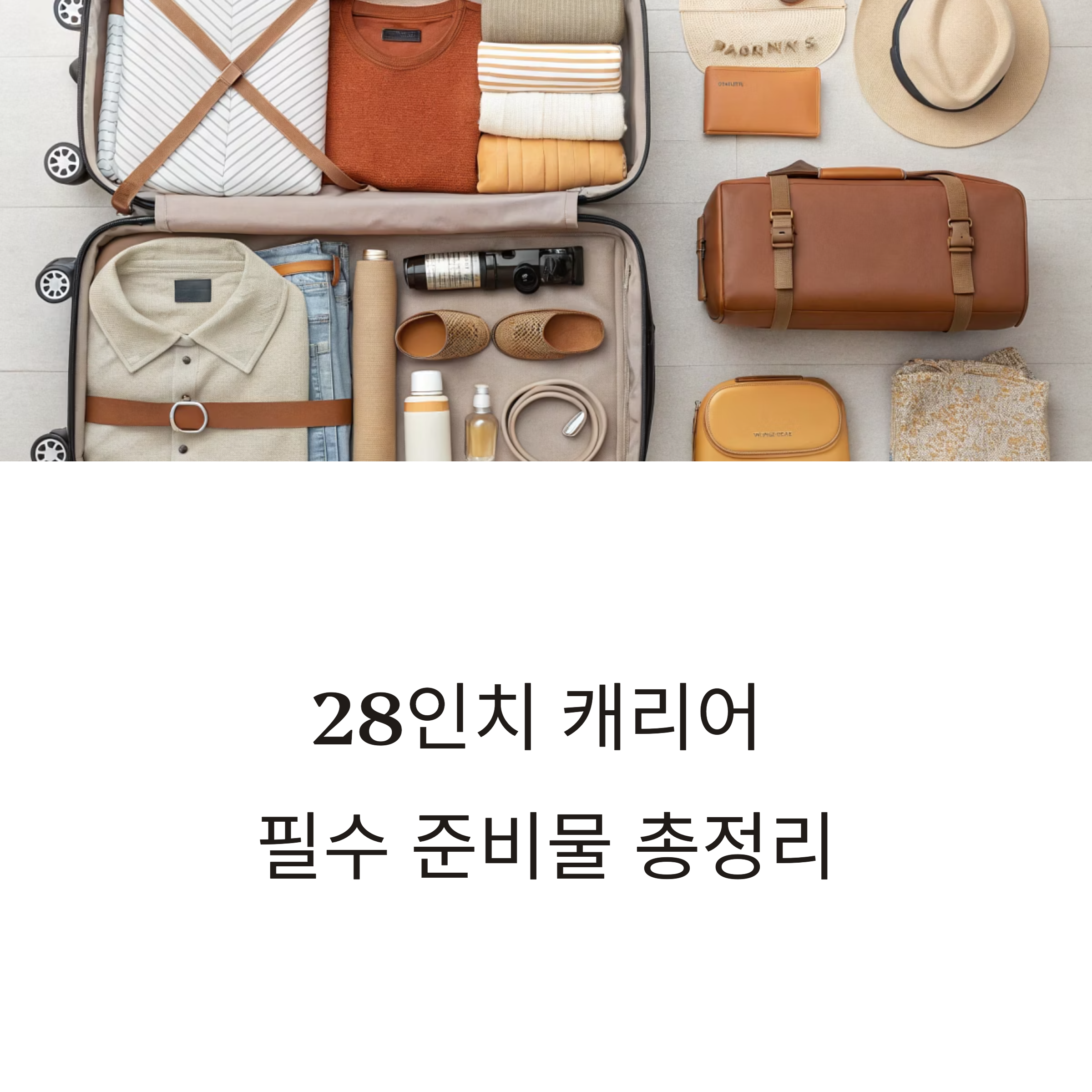 여행 필수 준비물 리스트 총정리