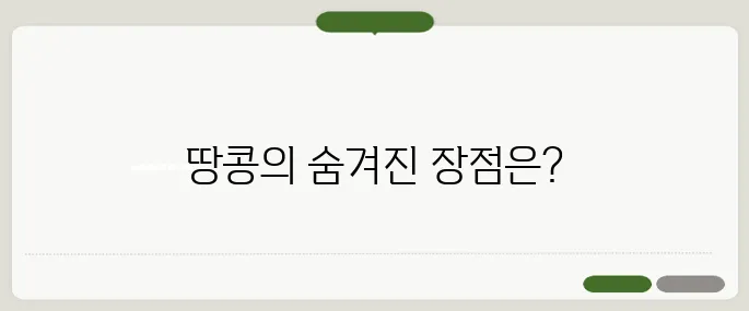 땅콩 효능 정리 한눈에 보기 좋게